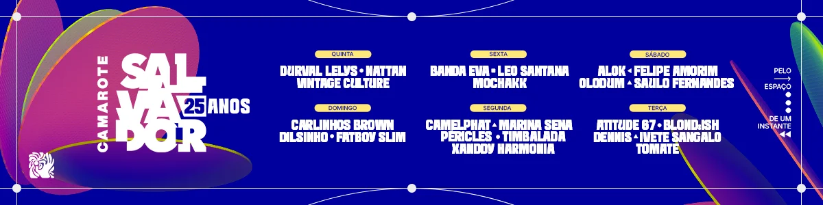 Atrações 2025 Camarote Salvador