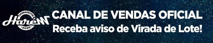 Avise-me por e-mail quando for lançada as atrações do camarote