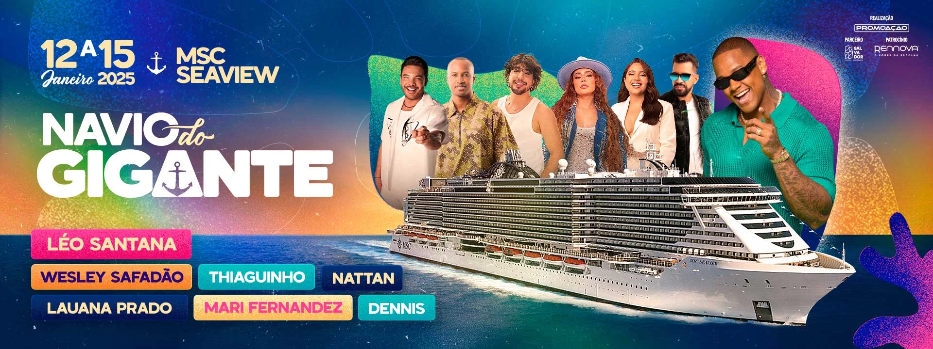 Reserve sua cabine navio do gigante léo santana 2025